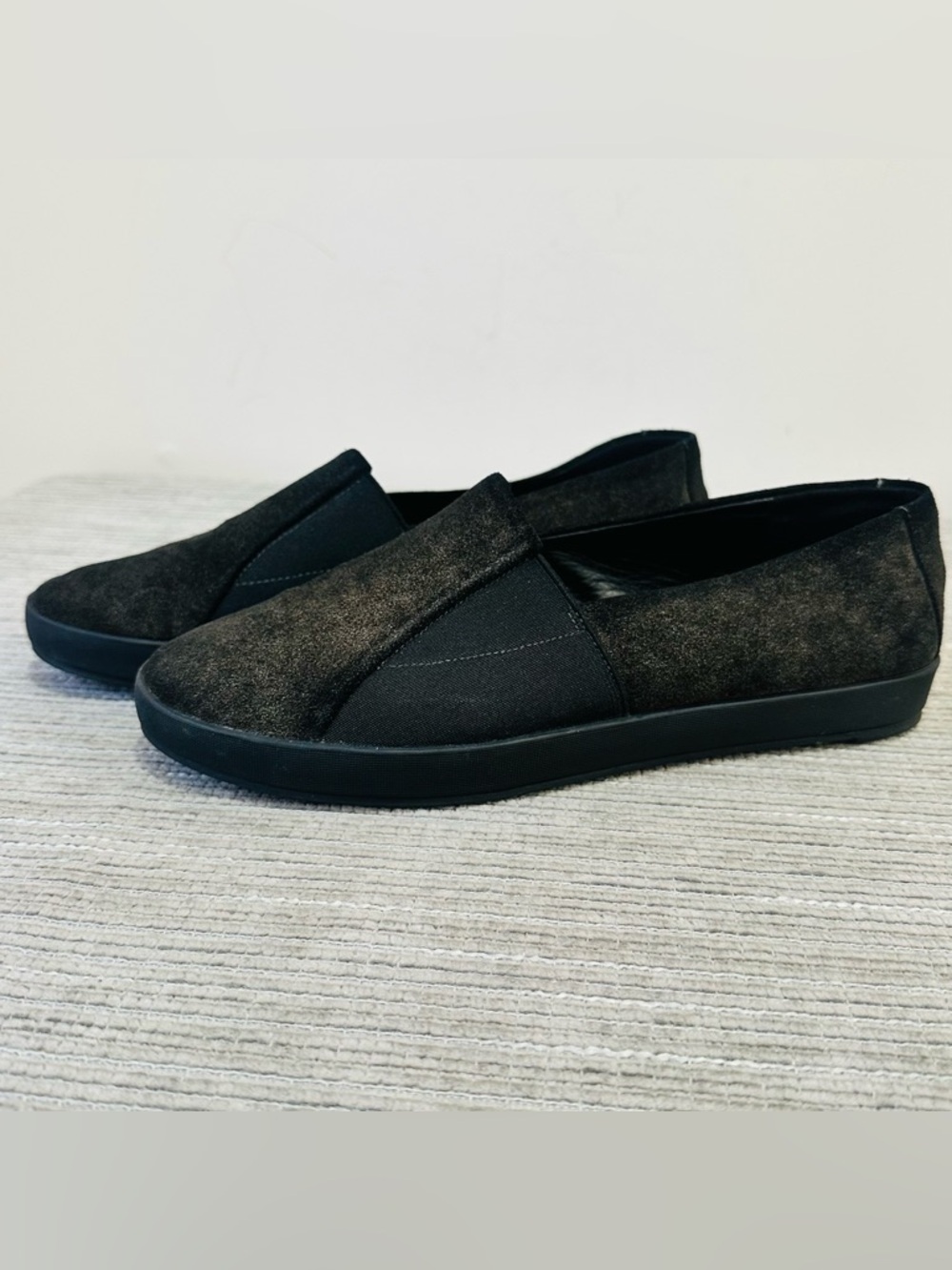 Eileen Fisher brown elastic slip on leather loafer women's 8,5 - Picture 2 of 9
